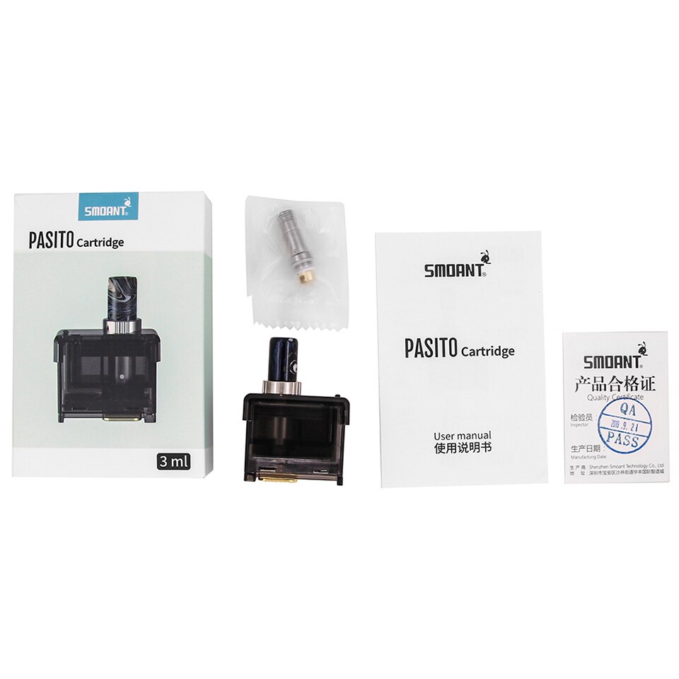 Smoant-cartucho de cápsula de 3ml Original, repuesto de bobinas individuales RBA Ni-80 MTL, 1,4 ohm, DTL, 0,6 ohm, para kit de Smoant Pasito