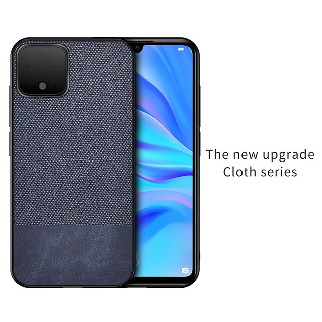 IKrsses para Google Pixel 4 funda de tela Simple de PU funda trasera dura de borde suave para Google Pixel 4 XL duro volver cubierta de la cáscara