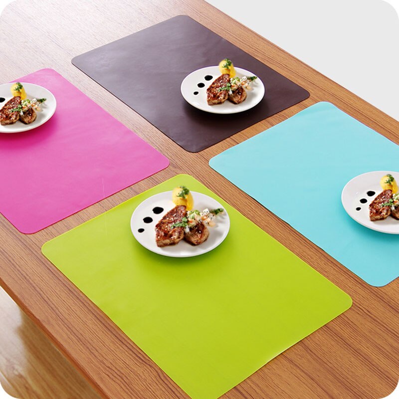 Rechthoek 40X30cm Candycolor Siliconen Placemats Bakken Liner Magnetron Pads Keuken Accessoires Antislip Placemats