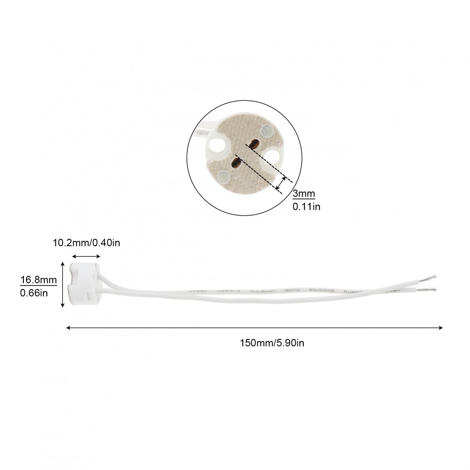 Herr16 gu5.3 LED-Lampen sockel Lampen fassung Keramik fassung Adapter für Halogen-LED-Lampe gu5.3 Sockel Adapter