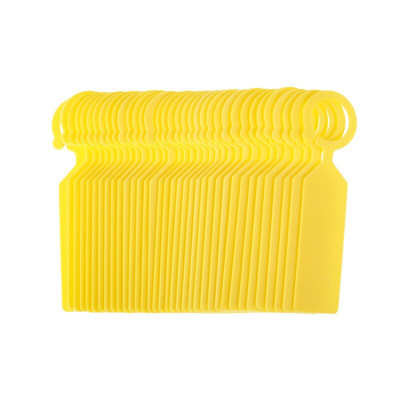 100Stck Hängen markieren Ring Etikett Kunststoff Dicken Wasserdicht Anlage markieren Klassifizierung Farbe Karten: 5