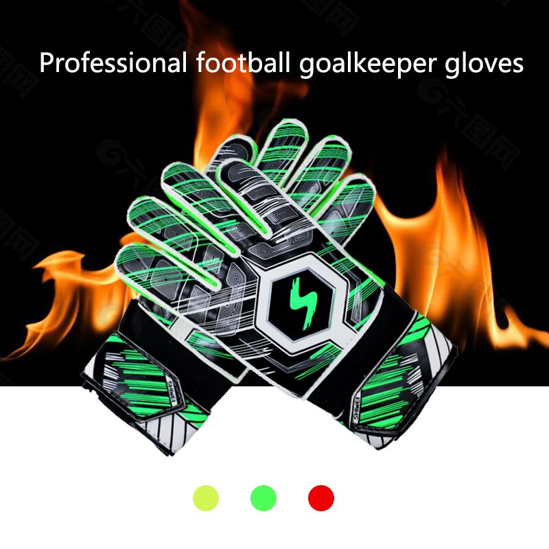 Soccer Goalkeeper Adult Football Gloves Anti Skid and Wear Resistant Latex Gloves