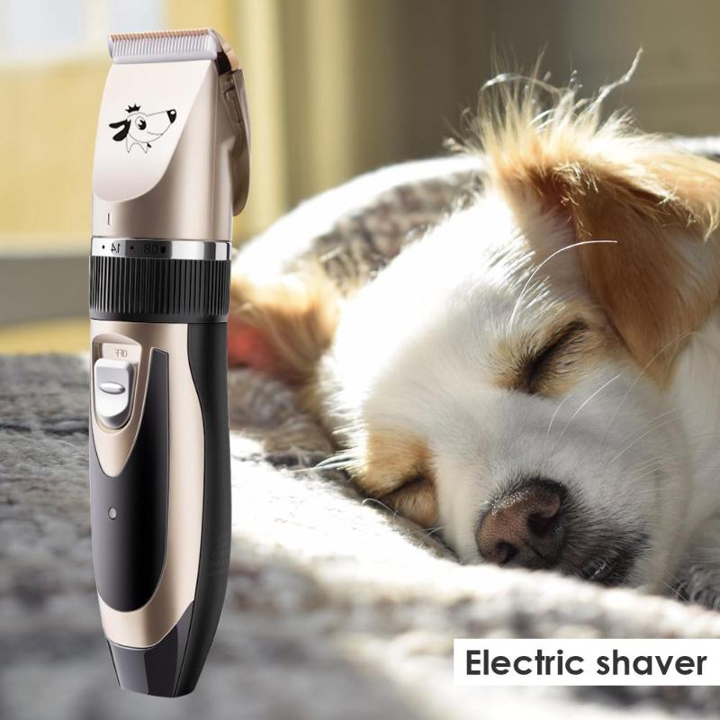 Cortador de pelo para mascotas, cortador de pelo eléctrico recargable por USB para perros y gatos, máquina de corte de pelo para mascotas