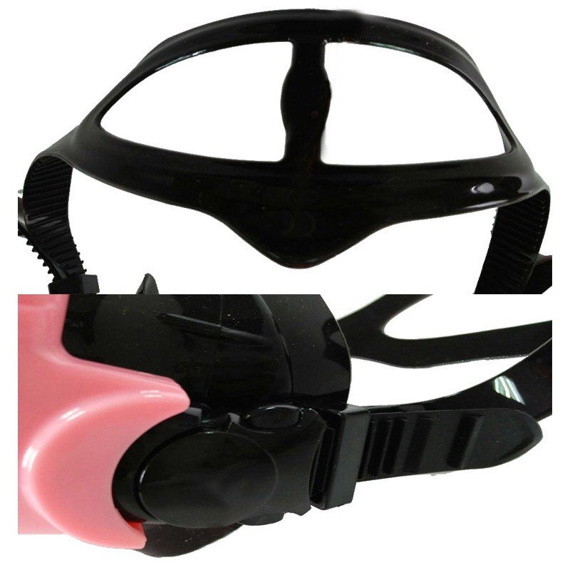 Mænd kvinder justerbare hærdet linser googles briller dykkermaske med gopro mount svømning snorkling øjenbeskytter