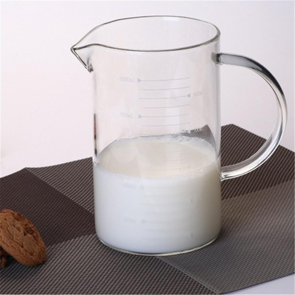 Glass With Scale Measuring Cup Transparent Glass Cups High Capacity High Temperature Resistant Milk Glass Juice Glass Fair