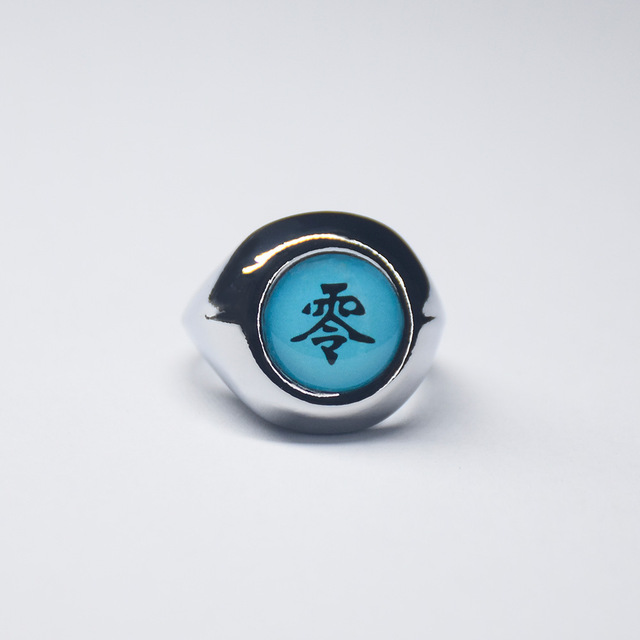 Anillo luminoso de Cosplay de Naruto de Anime japonés, anillo Akatsuki, accesorios de anillo para hombre, accesorios de decoración para dedo, Anillos Akatsuki Itachi: Transparente