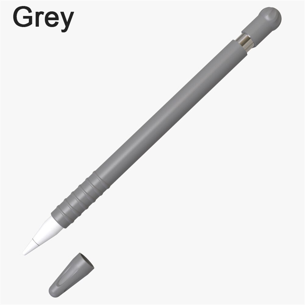 Weiche Silikon Schützende Beutel Taschen wtih 2 Tipps Nib Abdeckung Hülse Wrap Spitze Halter Für Apple Bleistift 2 iPad Pro: Style2 grey