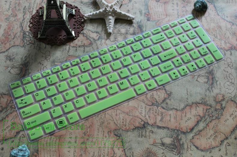 Silikon 15,6 Zoll Tastatur Schutz Abdeckung Haut Für Lenovo Ideapad Y580 Y570 Y570D Y500 Y510 Y510P S510P S500 Touch: green