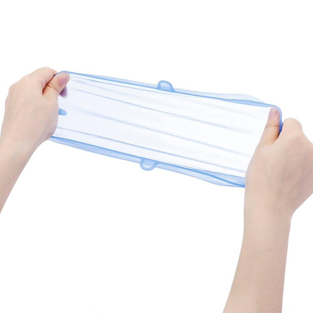 6 Stks/set Herbruikbare Kom Cover Ronde Vierkante Siliconen Deksel Stretch Zuig Voedsel Verse Houden Verse Deksels Kookgerei Keuken Gereedschap