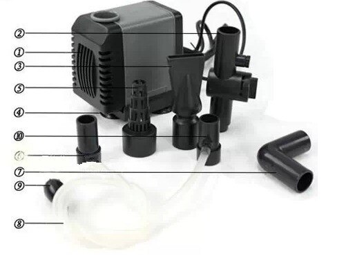 atman at-305 submerge pump, small pump, powerful submerge pump for plant marine reef coarl aquarium