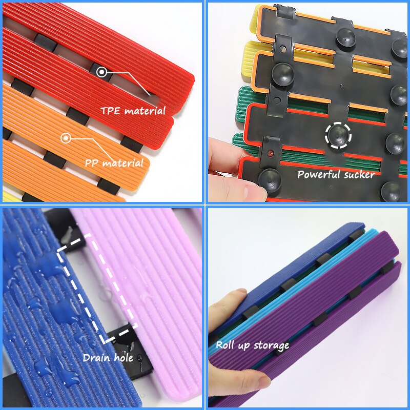 Lange Anti Unterhose Badewanne matt Schlecht Dusche matt mit Saugnapf Gummi Antibakterielle Maschine Waschbar für Schlecht zubehör