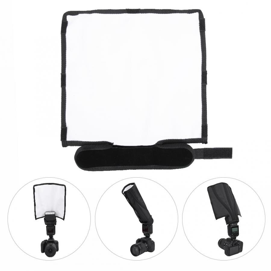 luz fotografia Universal Foldable Flash Softbox Diffuser Speedlite Photography Reflector reflektor