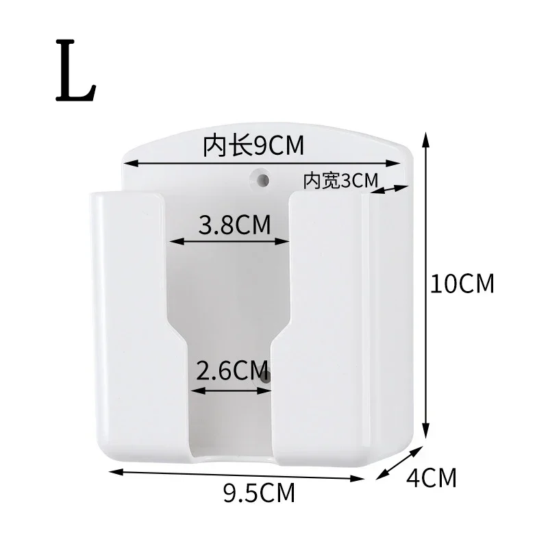 Telecomando per condizionatore d'aria Scatola portaoggetti bianca universale montata a parete Staffa per supporto per telecomando Scatola portaoggetti Accessori da cucina