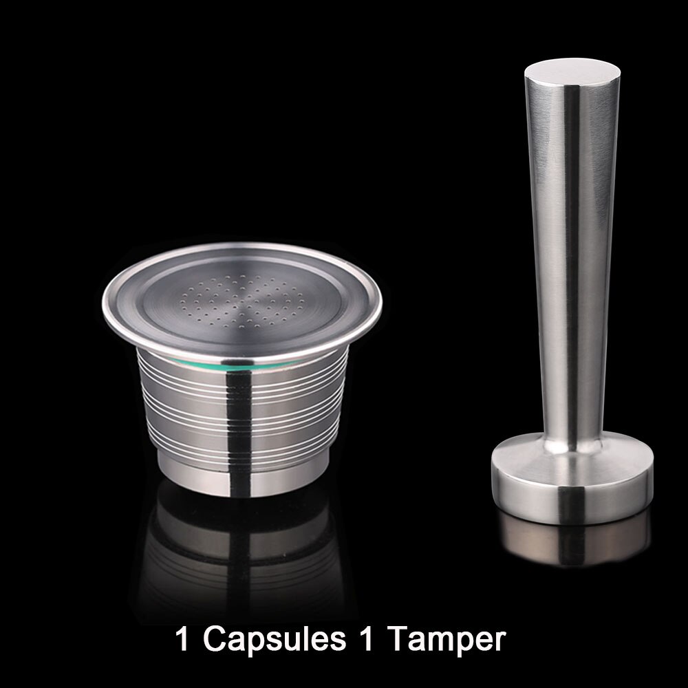 Nachfüllbar Nespresso Kaffee Kapseln Manipulationen einstellen wiederverwendbar Edelstahl Espresso Schote Filter Wiederaufladbare Nespresso Kaffee Werkzeug: 1 Kapsel 1 manipulieren