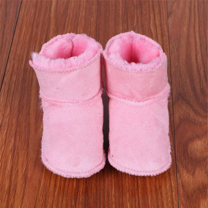 Luipaard Dikker Warm Baby Schoenen Lange Pluche Baby Jongen Meisje Snowboots Zachte Winter Baby Peuter Kids Schoenen: pink / 13