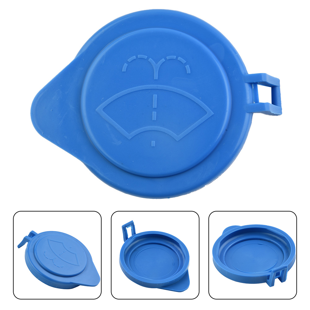 Windshield Washer Fluid Reservoir Cap 61667264145 Fluid Reservoir Cover Replacement parts Exterior Blue Washer Cap: Red