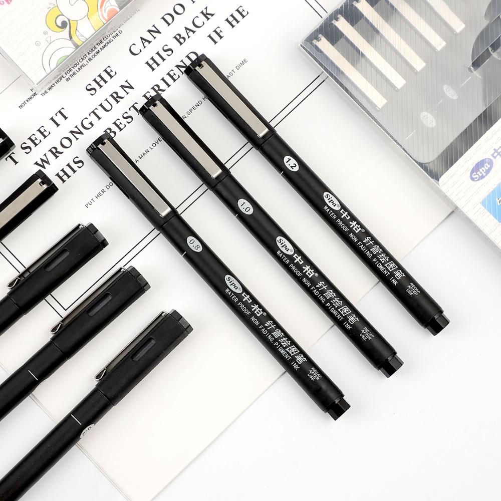 JIANWU 8 stücke oder 10 stücke/set Berufs grafik stift marker stift Art Hand gezogen stift journal stift malerei schule liefert