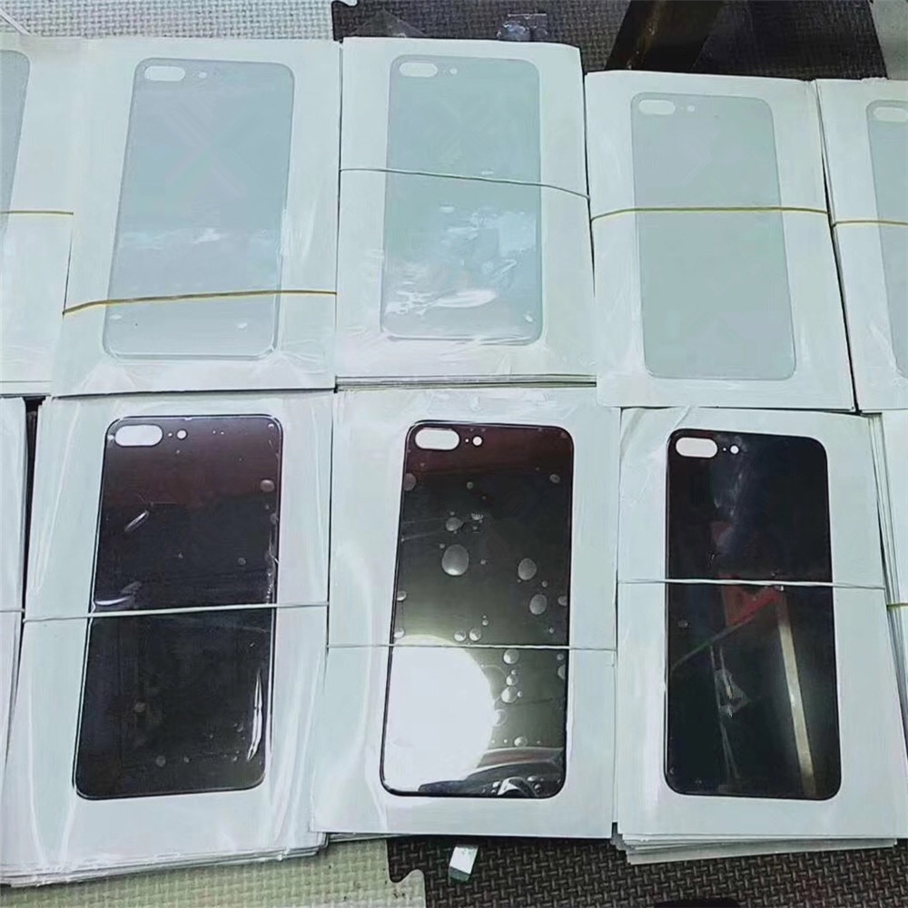Capa de bateria traseira buraco grande, porta, caixa traseira, caixa para iphone 8g 8 p 8 plus x caixa traseira de vidro xr xs max