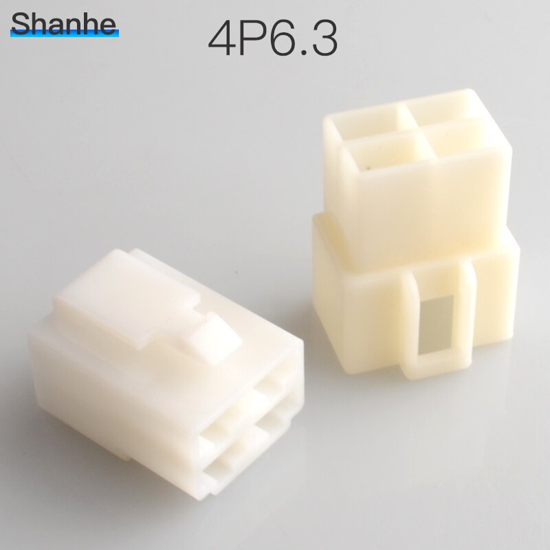 6.3mm connector 4P 4 pin Electrical 6.3 Connector Kits Male Female socket plug for Motorcycle Car