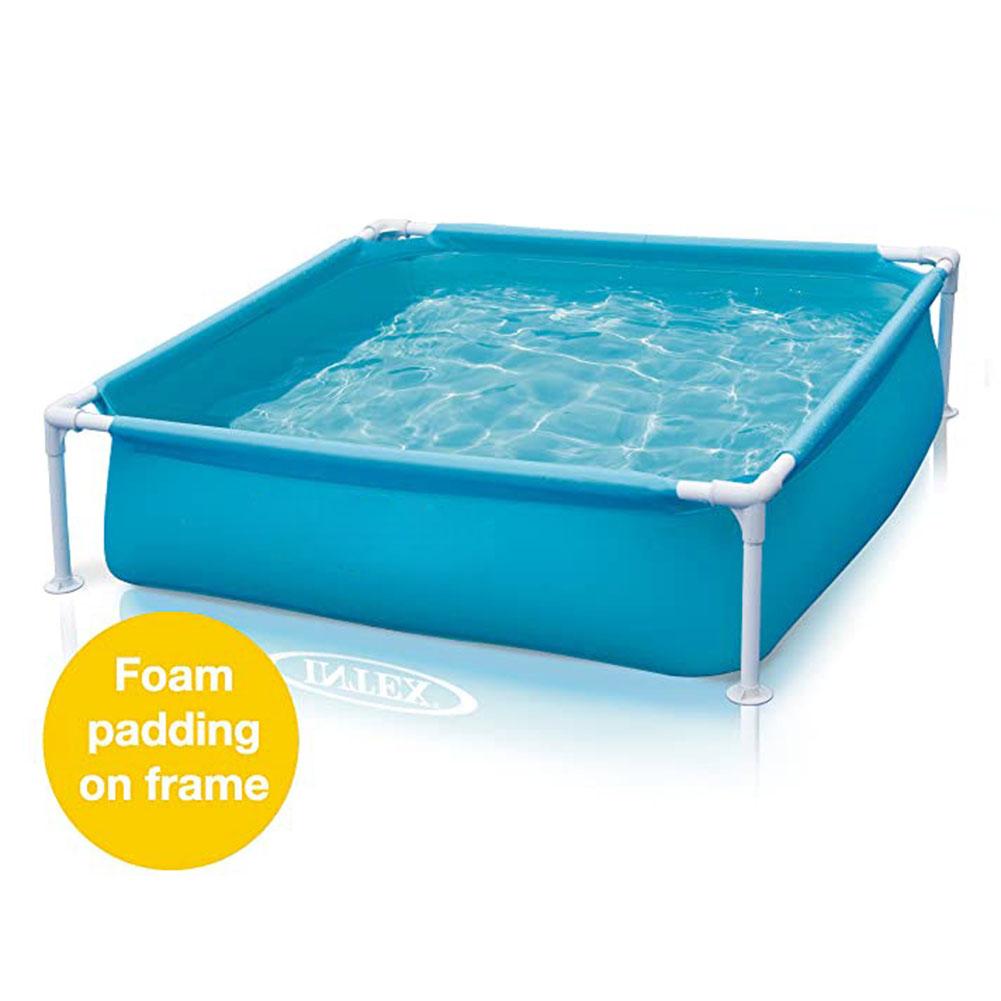 Above Ground Swimming Pool Mini Portable Frame Pool With Drain Valve For Swimming Fishing