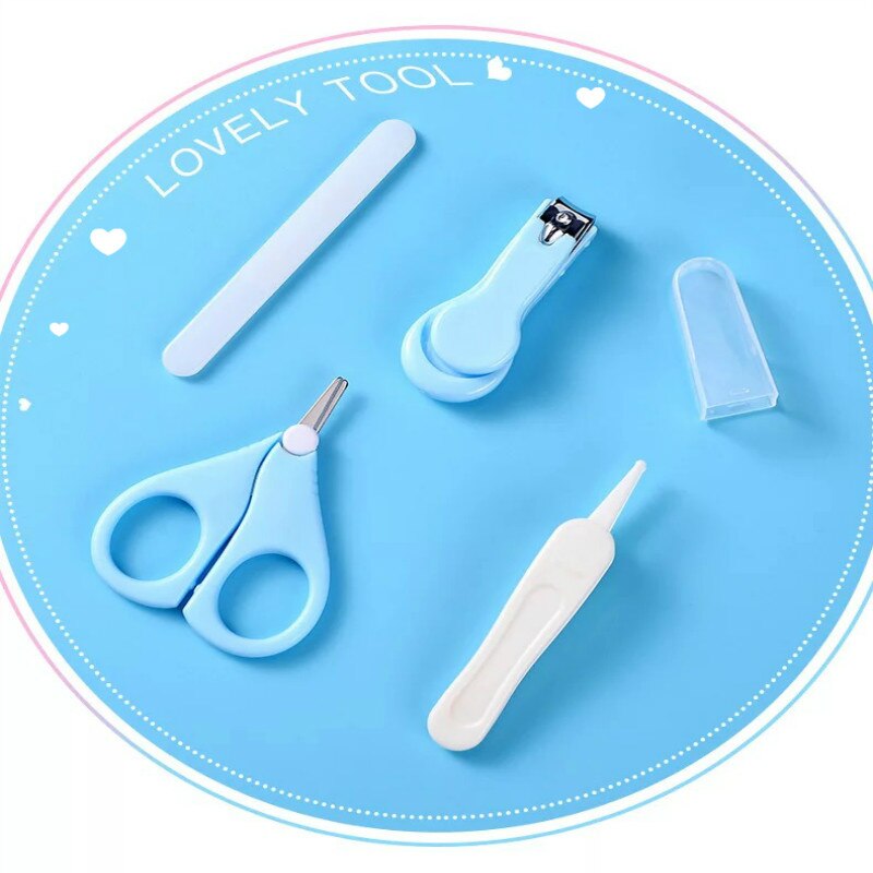 Baby nagel schere vier-stück Baby sicherheit nagel knipser Kleinkind nagel datei kombination einstellen multi-farbe wahl nagel pflege liefert
