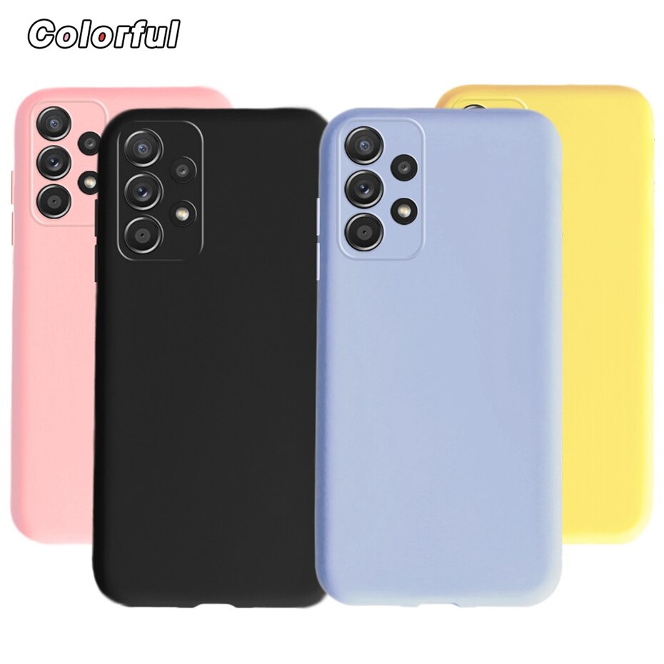 Liquid Silicone Phone Case For Samsung Galaxy A13 4G 5G Case Samsung A33 A53 A73 5G Shockproof Back Cover For GalaxyA13