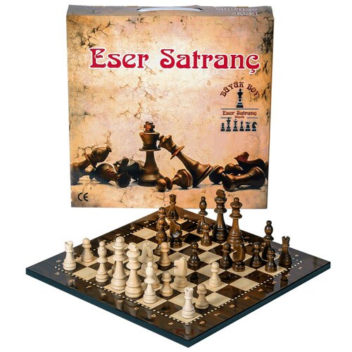 Luxury Wood Wooden Chess Set Big size Work Leisure Intelligence Success Strategy 36 X36 cm Children 'S Educational Şah 8.5cm