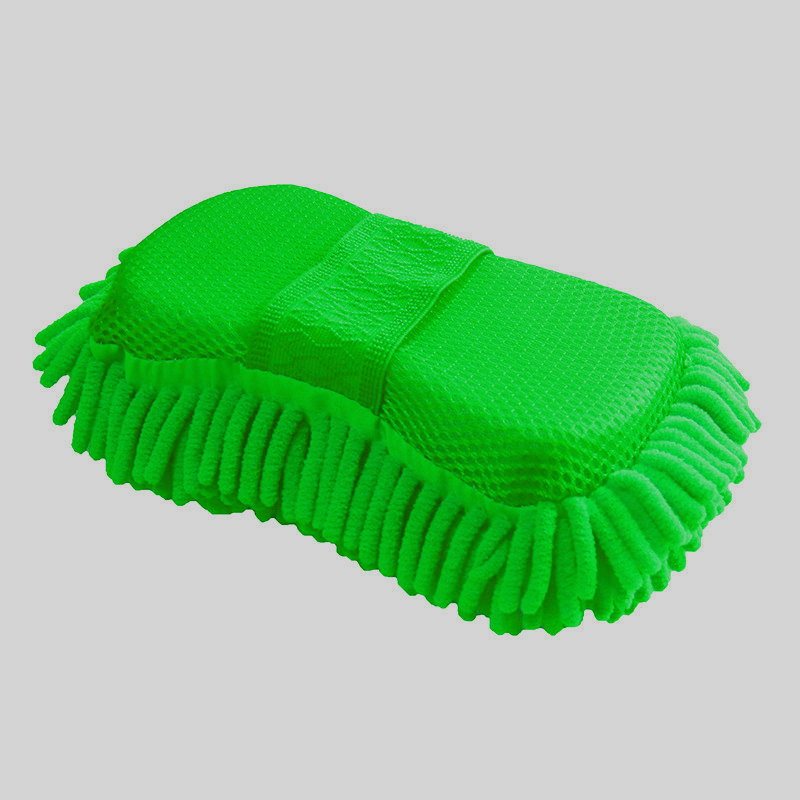 Esponja de microfibra para lavado de coches, limpieza para el cuidado del coche, cepillos para detalles, toalla de lavado, guantes para automóvil, accesorios de estilismo, Gadget: Negro