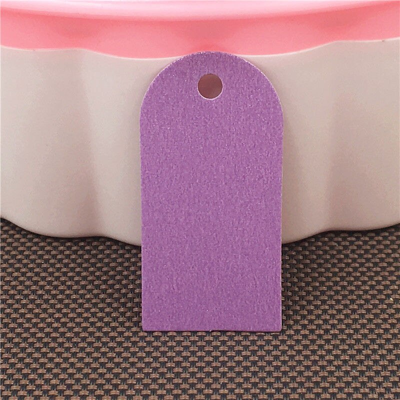 100 unids/lote artesanía de etiquetas colgantes para ropa zapatos y bolsos etiquetas respetuoso del medio ambiente etiquetas, tarjetas de nota de papel de etiquetas de precio: Purple 4x2cm