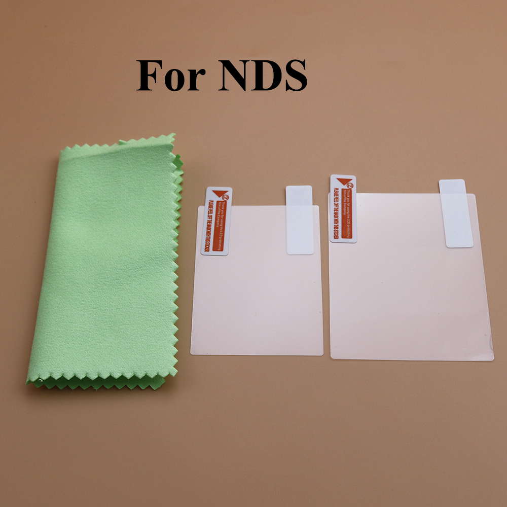 Obere untere transparente Schutzfolie für Nintend NDS DSi NDSi XL LL NDSL DS Lite LCD-Displayschutzfolie mit Verpackung: verrotten