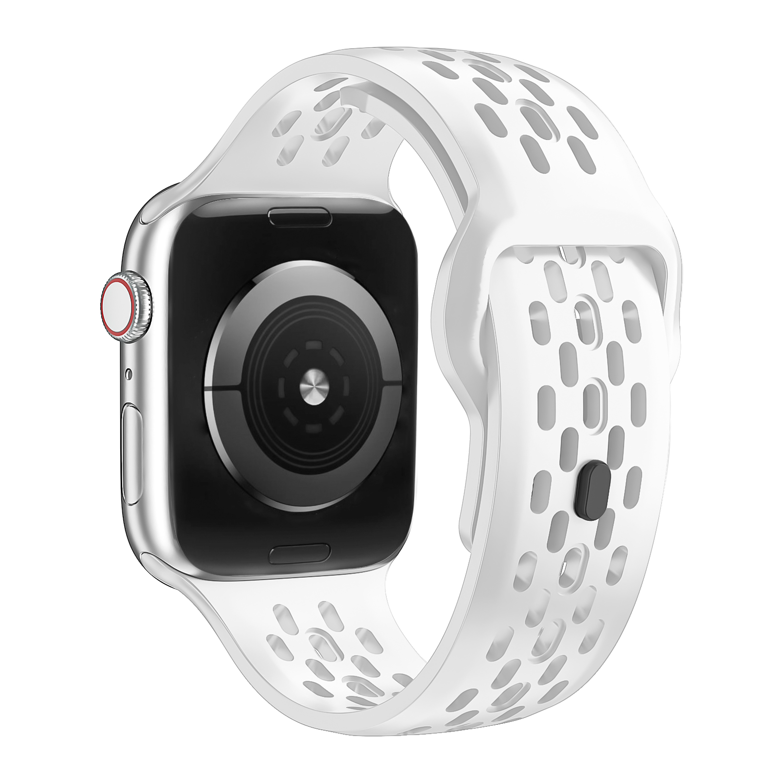 Sportsilikon för apple watch-armband 44mm 45mm 49mm 40mm 41mm 38mm 45 mm correa-armband iwatch-serien 9 8 7 6 5 se ultra 2 band: Rosa grön / 22mm