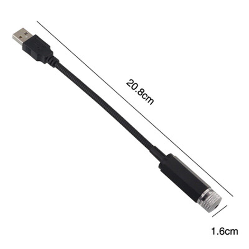 Atmosfera luz do carro telhado estrela noite led luz dc12v usb fonte de alimentação projetor atmosfera galáxia lâmpada para carros/pequenos quartos