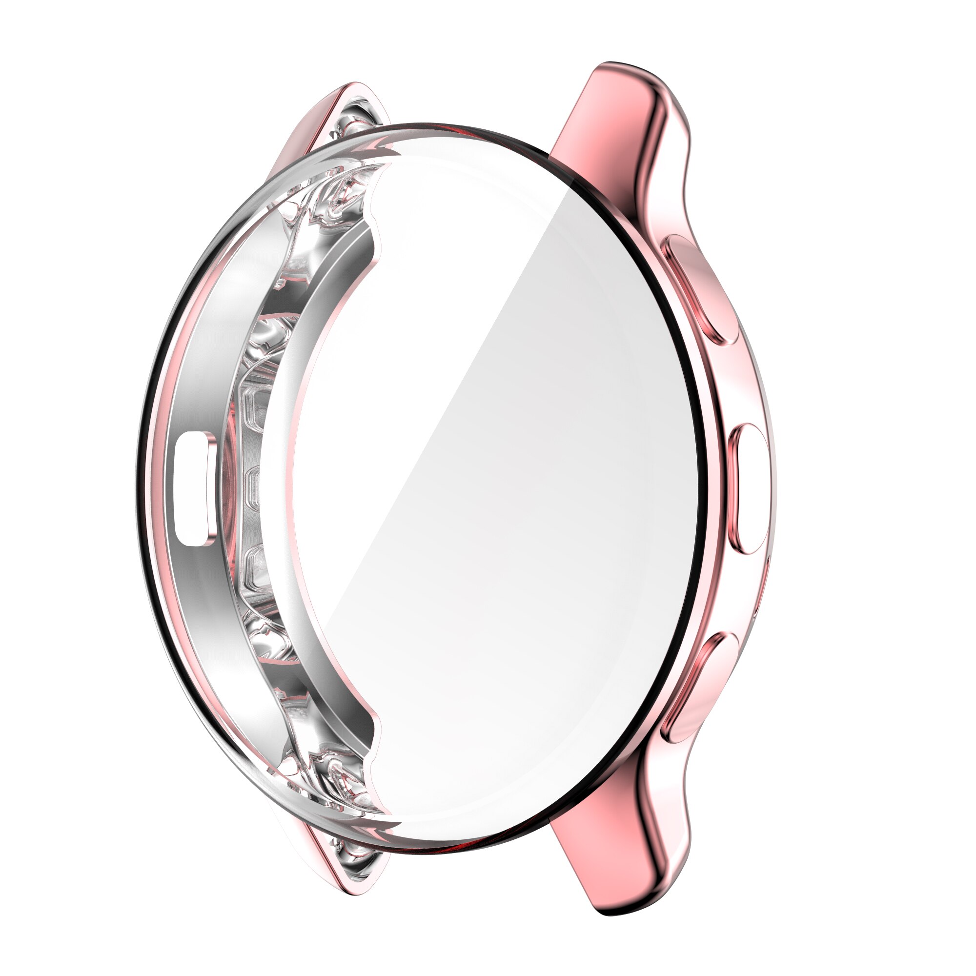 Protective Case For Garmin Venu 2 Plus Screen Protector For Garmin Venu2 Plus 43mm Full Cover Shell TPU Frame Bumper Accessories: pink