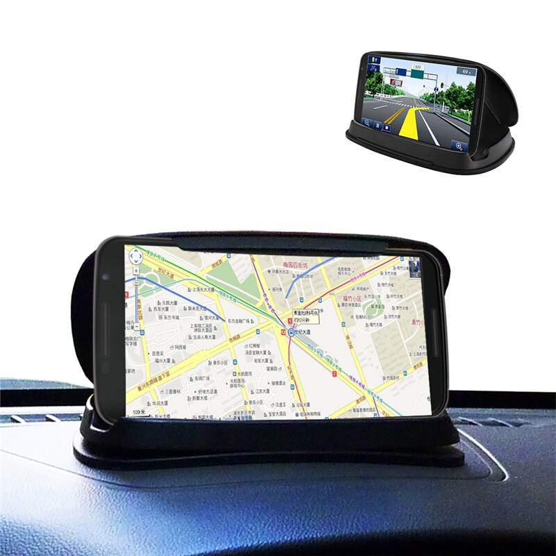 Car GPS Mount Holder For Navigation 3-6.8 Inch Phone Slip Bracket Anti Stand Free Dashboard Tablet Mat Stand With Stab J5X4
