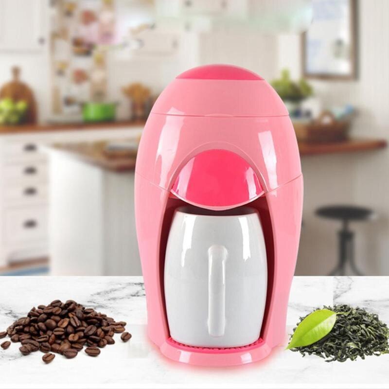 American Coffee Machine Small Drip Tea Maker Household Electric Portable Multi-Function Brewing Coffee Machine Pink: Default Title