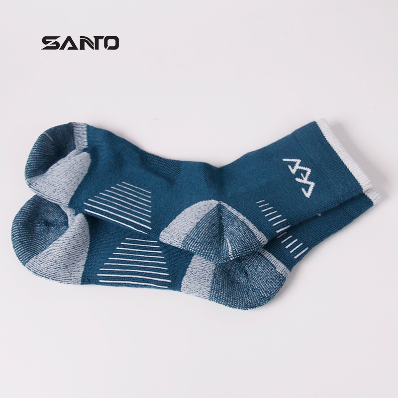 Santo 2 par  s017 herr tjocka ullstrumpor som transporterar andas deodorant anti-kvalster termiska sportskor