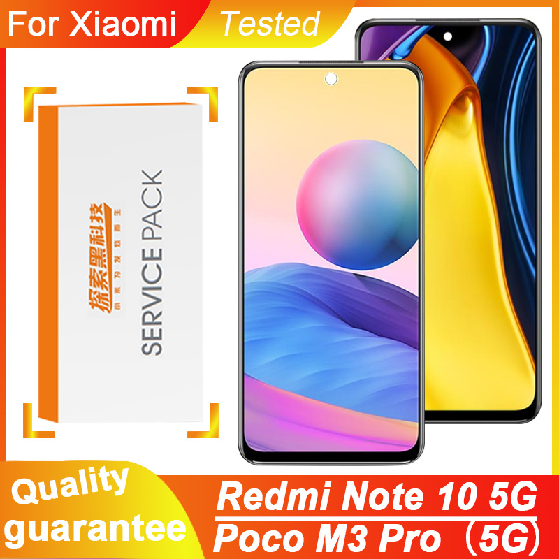 6.5 "Voor Xiaomi Redmi Note 10 5G M2103K19G Lcd-scherm Vervanging Touch Screen Onderdelen Voor Poco M3 Pro 5G M2103K19PI Lcd