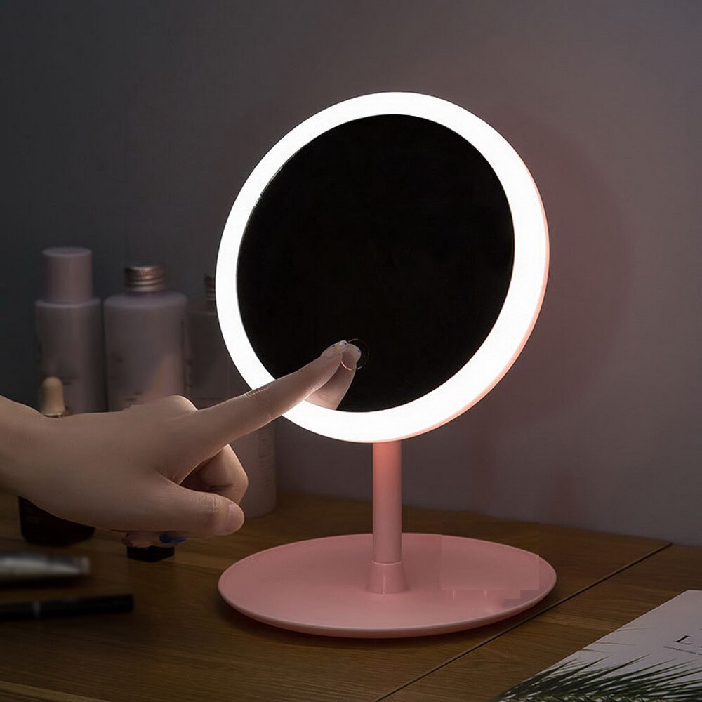 LED Makeup Mirror Light Adjustable Touch Dimmer USB Led Vanity Mirror Storage Table Desk Fast DeliveryCosmetic Mirror
