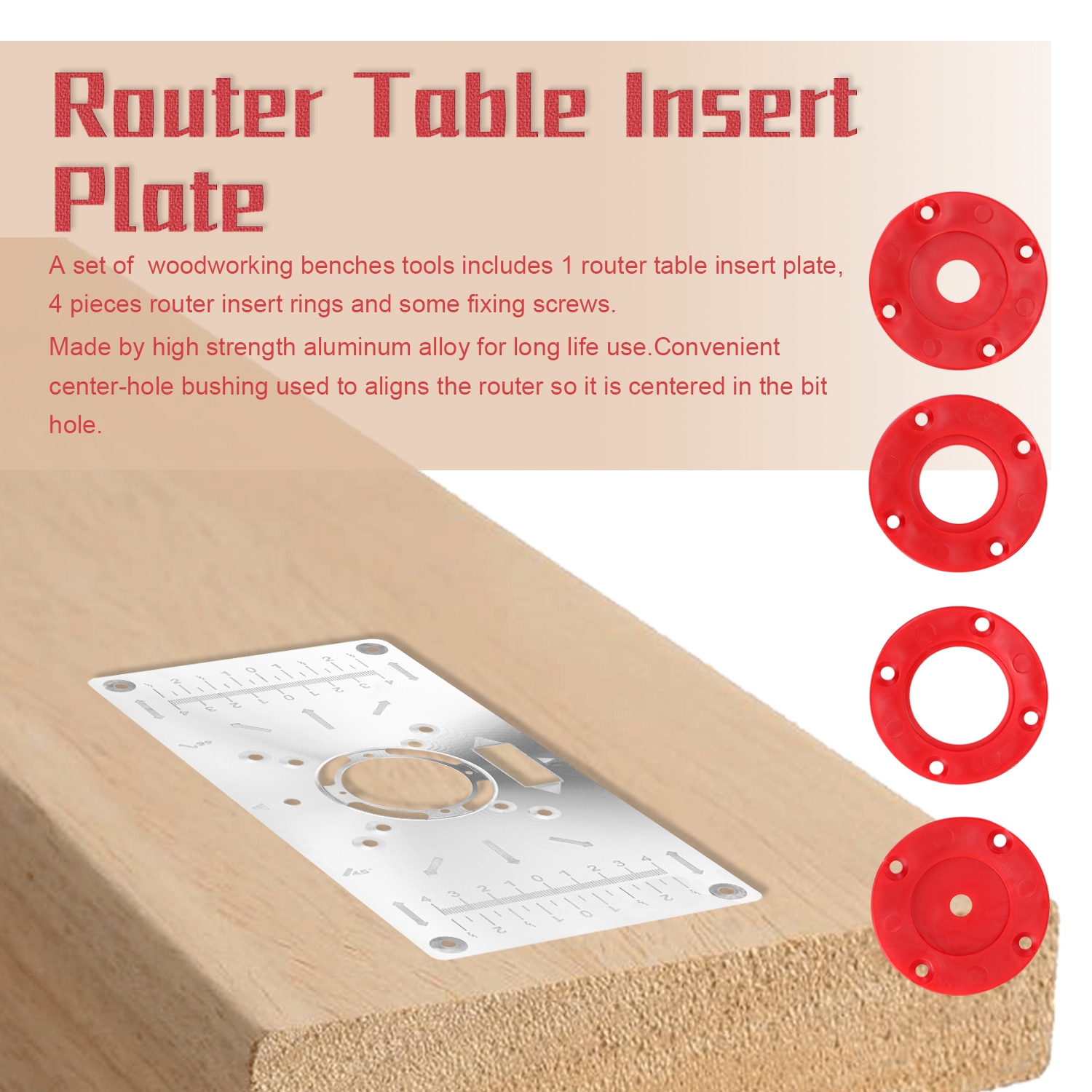 Router Table Insert Plate Trimmer Engraving Machine Tool Woodworking Tools Benches Only for Bosch GKF550 And for Makita RT0700C
