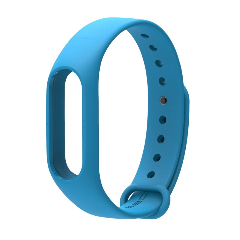 Para Xiaomi Mi Band 2 Correa de muñeca de silicona para mi Band 2 pulsera accesorios reloj inteligente Original M2 Miband 2 Correa: Blue