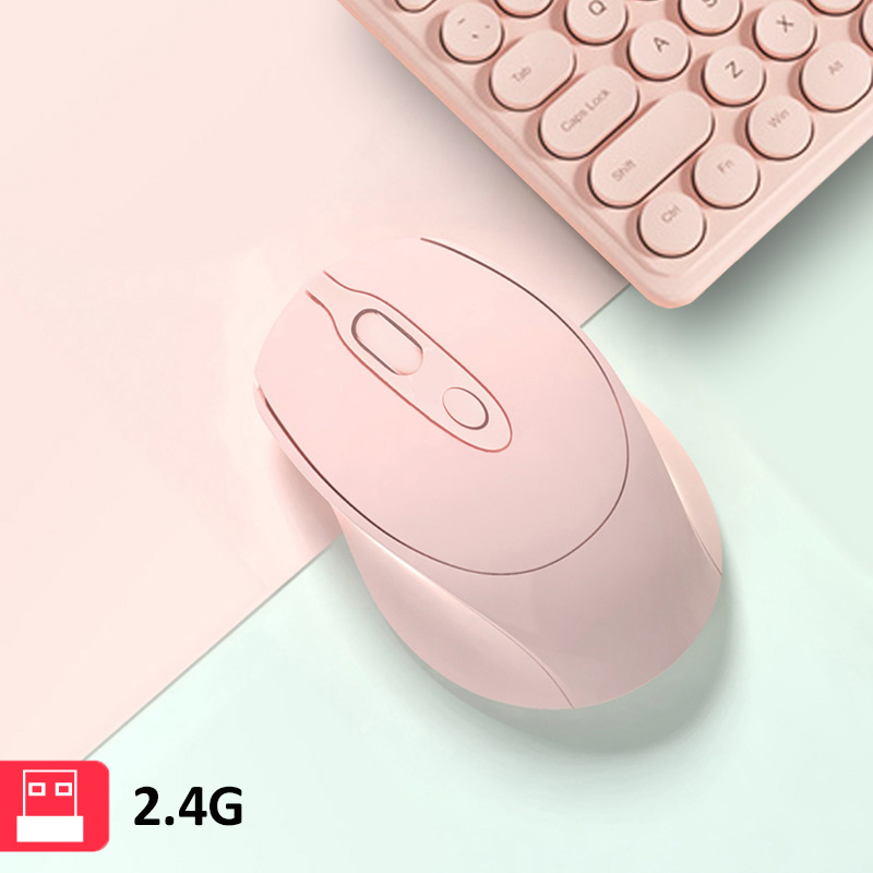 Ładowanie bezprzewodowa mysz wycisz komputer stacjonarny komputer przenośny ogólne biuro bezprzewodowa mysz Bluetooth dla Apple Macbook Air Xiaomi Pro: Wireless Pink