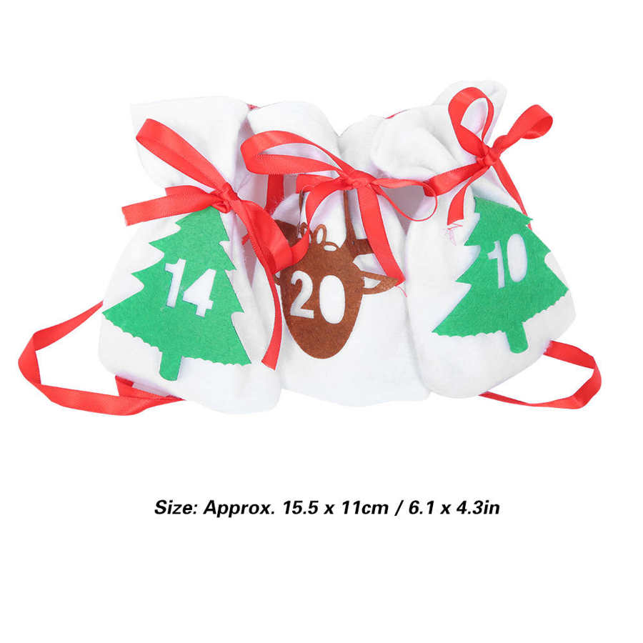 Christmas Tree Advent Calendar 124 Number Hanging... Grandado