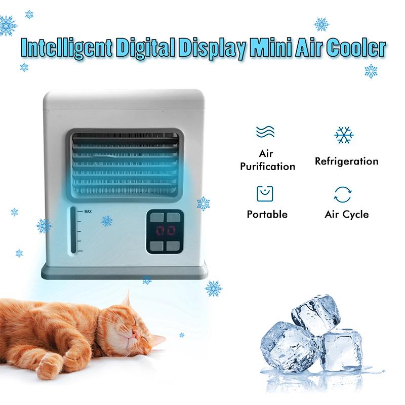 3 In 1 Draagbare Usb Mini Airconditioner Cool Cooler Fan Luchtbevochtiger Luchtreiniger Auto Airconditioner Voor Home Office