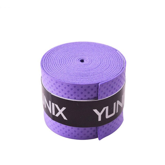 Poignée de Tennis en PU anti-vibration, 3 pièces, bandeau anti-transpiration: PURPLE