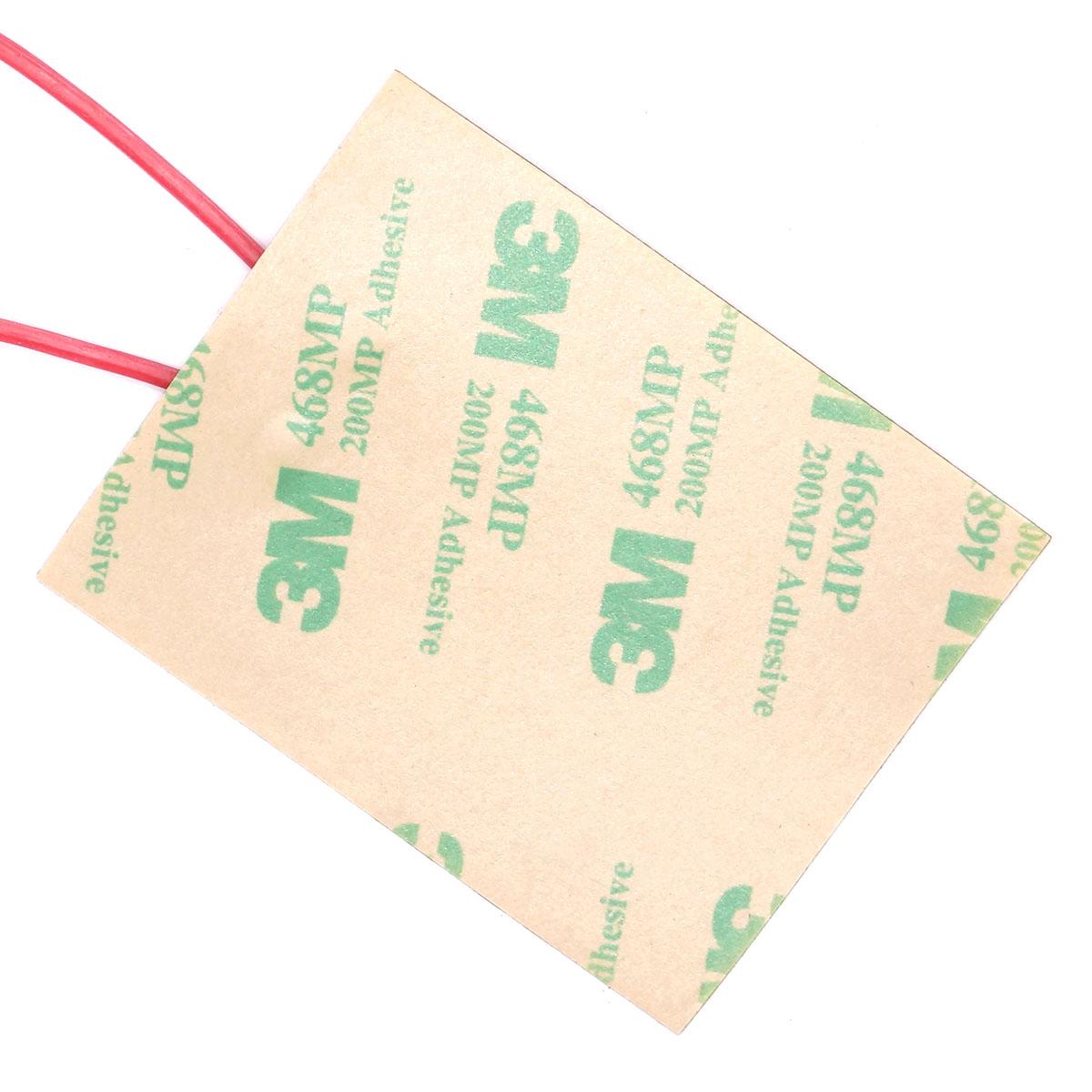 Calentador de película de poliimida eléctrica flexible, elemento calefactor, DC, 35W, 24V, 49,5x63mm