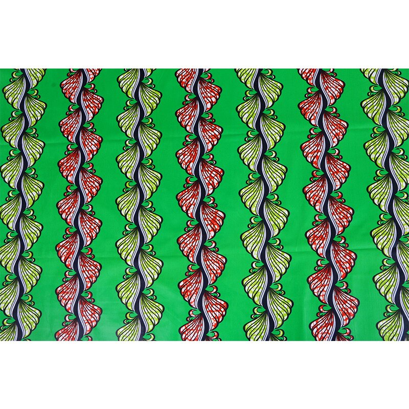 Latest African Print Green Fabric Nigeria Ankara Veritable Guarantee Wax
