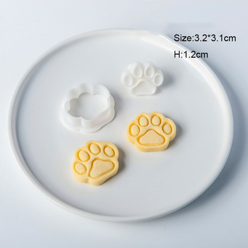 15 Styles Animals Pet Cat Dog Paw Cookie Cutter Mold 3D Cat Biscuits Cutter Sugarcraft Pastry Biscuit Mold Kitchen Baking Tools