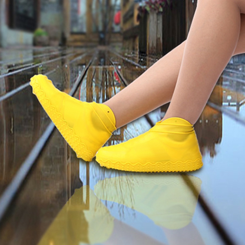 Couvre-chaussures imperméables en Silicone | Couvre-chaussures d'extérieur, antidérapantes, bottes de pluie portables, couverture de chaussures Anti-pluie hommes et femmes adolescents