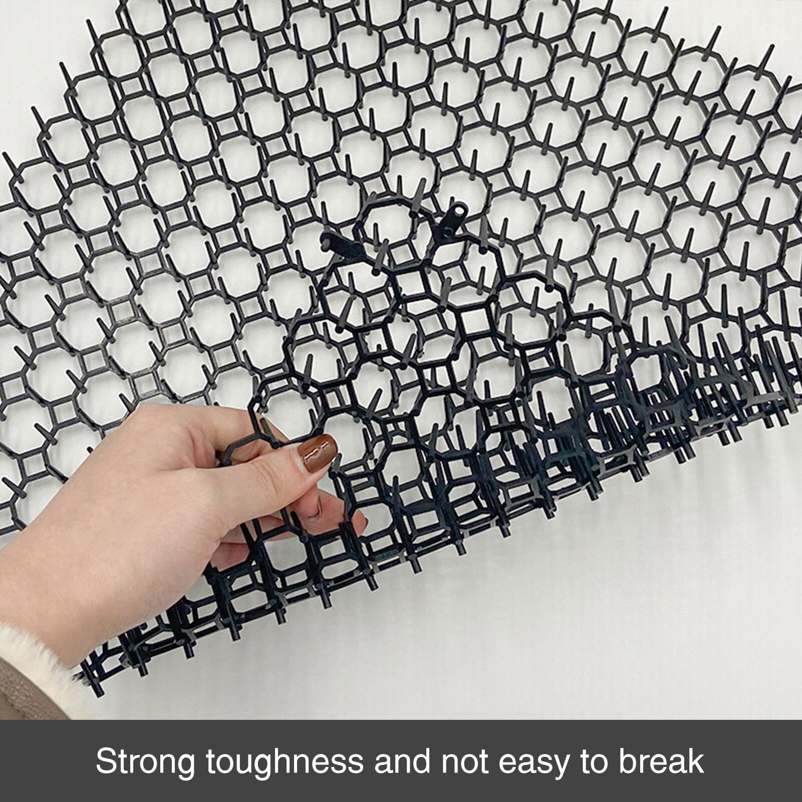 Garden Anti-cat Net Plastic Prevent Cat Thorn Mat Vegetable Garden Plant Protection Mesh Multi-function Protective Net #