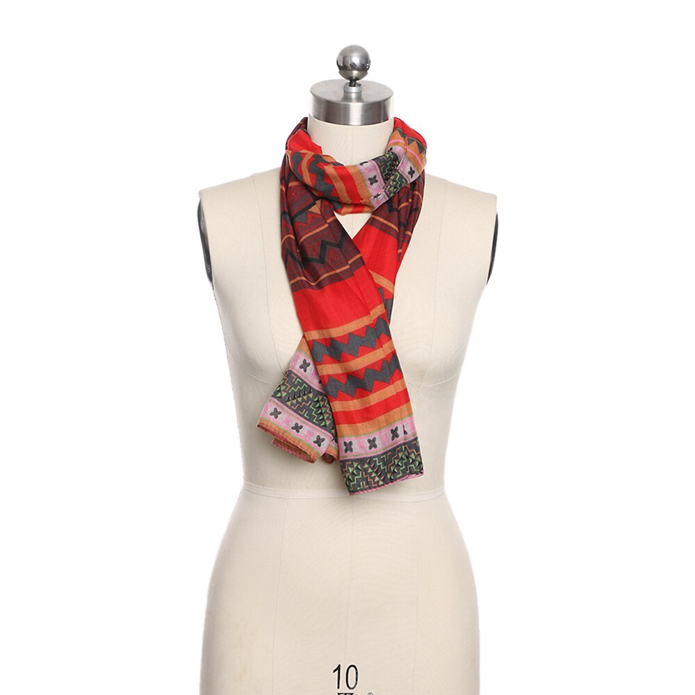 1PCS Dame Vintage Vrouwen Lange Zachte Voile Print Sjaals Shawl Sjaal Lente Zomer Vrouwen Sjaal